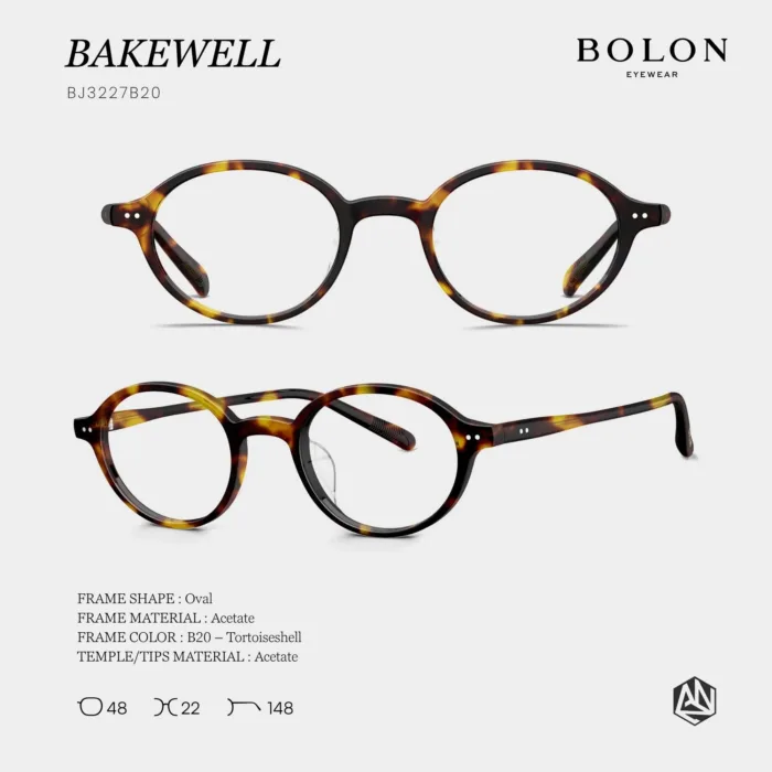 กรอบแว่นตา BOLON S/S 2026 รุ่น BAKEWELL BJ3227 ทรง Oval ดีไซน์วินเทจเรียบหรู ของแท้ รับประกัน 1 ปี - Image 4