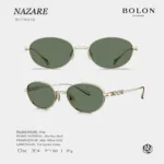 แว่นกันแดด BOLON S/S 2026 รุ่น NAZARE BL7216 ทรง Oval ดีไซน์เรียบหรู โลหะบางเบา ของแท้ รับประกัน 1 ปี - Image 5