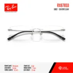 Ray-Ban RX8781D กรอบแว่นสายตา Titanium ไร้กรอบ ทรง Rectangle - Image 6