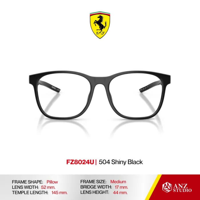 กรอบแว่นตา FERRARI FZ8024U ทรง Pillow ผู้ชาย Full Frame น้ำหนักเบา บานพับ Screwless Ferrari ของแท้รับประกัน 2 ปี - Image 7