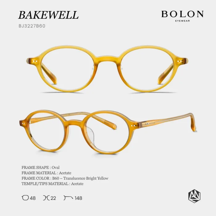 กรอบแว่นตา BOLON S/S 2026 รุ่น BAKEWELL BJ3227 ทรง Oval ดีไซน์วินเทจเรียบหรู ของแท้ รับประกัน 1 ปี - Image 5
