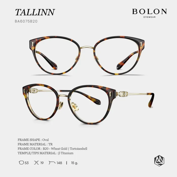 กรอบแว่นตา BOLON S/S 2026 รุ่น TALLINN BA6075 ทรง Cat-eye ดีไซน์เฉียบคม น้ำหนักเบาแข็งแรง ของแท้ รับประกัน 1 ปี - Image 6