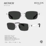 แว่นกันแดด BOLON S/S 2026 รุ่น MUNICH BX7003 ทรง Rectangle ดีไซน์โมเดิร์นคมชัด น้ำหนักเบา ของแท้ รับประกัน 1 ปี - Image 8