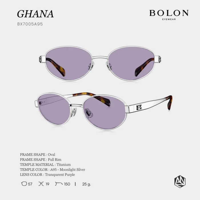 แว่นกันแดด BOLON S/S 2026 รุ่น GHANA BX7005 ทรง Oval ดีไซน์มินิมอลหรู น้ำหนักเบา ของแท้ รับประกัน 1 ปี - Image 8