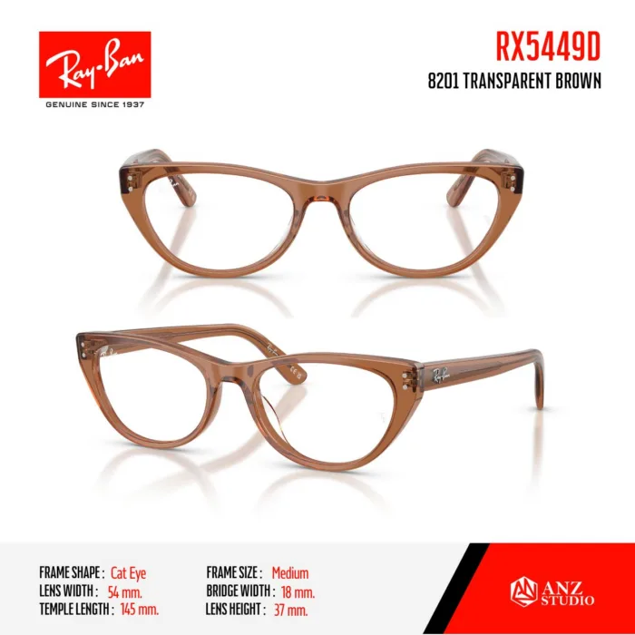 Ray-Ban RX5449D กรอบแว่นสายตา ทรง Cat Eye - Image 6