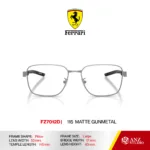 กรอบแว่นตา FERRARI FZ7012D กรอบแว่นตาทรง Pillow ดีไซน์ Racing โลหะน้ำหนักเบา บานพับ Screwless ของแท้รับประกัน 2 ปี - Image 7