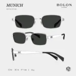 แว่นกันแดด BOLON S/S 2026 รุ่น MUNICH BX7003 ทรง Rectangle ดีไซน์โมเดิร์นคมชัด น้ำหนักเบา ของแท้ รับประกัน 1 ปี - Image 9