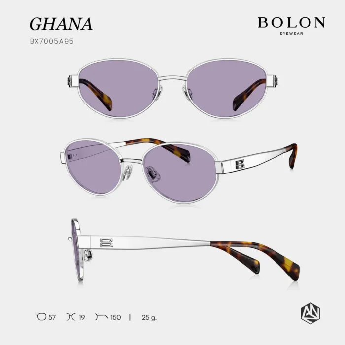 แว่นกันแดด BOLON S/S 2026 รุ่น GHANA BX7005 ทรง Oval ดีไซน์มินิมอลหรู น้ำหนักเบา ของแท้ รับประกัน 1 ปี - Image 9