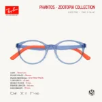 Ray-Ban x Disney Zootopia RY1625D Size 47 กรอบแว่นตาเด็ก ทรง Phantos - Image 5