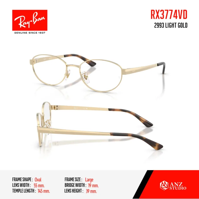Ray-Ban RX3774VD กรอบแว่นสายตา ทรง Oval - Image 7