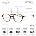กรอบแว่นตา BOLON S/S 2026 รุ่น ANTIGUA BJ5211 ทรง Oval น้ำหนักเบาพิเศษ ดีไซน์เรียบหรู ของแท้ รับประกัน 1 ปี - Image 2