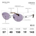 แว่นกันแดด BOLON S/S 2026 รุ่น GHANA BX7005 ทรง Oval ดีไซน์มินิมอลหรู น้ำหนักเบา ของแท้ รับประกัน 1 ปี - Image 3
