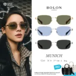 แว่นกันแดด BOLON S/S 2026 รุ่น MUNICH BX7003 ทรง Rectangle ดีไซน์โมเดิร์นคมชัด น้ำหนักเบา ของแท้ รับประกัน 1 ปี
