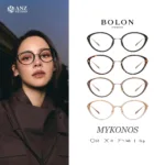 กรอบแว่นตา BOLON S/S 2026 รุ่น MYKONOS BR6000 ทรง Cat-eye ดีไซน์วินเทจผสมโมเดิร์น ของแท้ รับประกัน 1 ปี