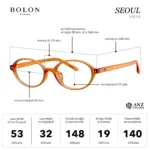 กรอบแว่นตา BOLON S/S 2026 รุ่น SEOUL BJ5213 ทรง Oval ดีไซน์เรียบหรู น้ำหนักเบา ของแท้ รับประกัน 1 ปี - Image 2