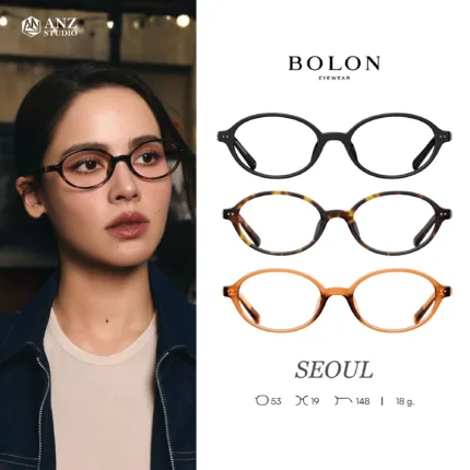 กรอบแว่นตา BOLON S/S 2026 รุ่น SEOUL BJ5213 ทรง Oval ดีไซน์เรียบหรู น้ำหนักเบา ของแท้ รับประกัน 1 ปี