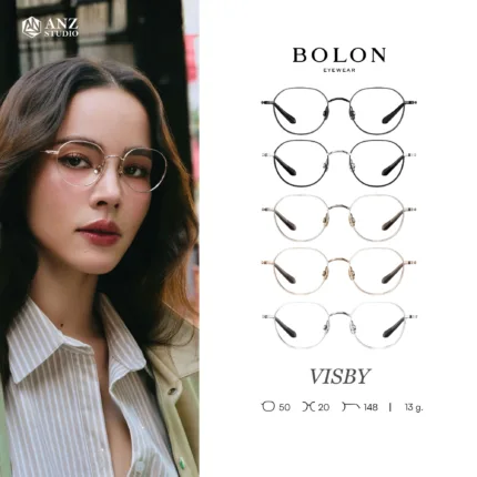 กรอบแว่นตา BOLON S/S 2026 รุ่น VISBY BA7059 ทรง Round ดีไซน์มินิมอลน้ำหนักเบา ของแท้ รับประกัน 1 ปี