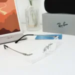 Ray-Ban RX8781D กรอบแว่นสายตา Titanium ไร้กรอบ ทรง Rectangle - Image 7