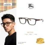 กรอบแว่นตา BURBERRY รุ่น BE2451U ทรง Rectangle ลุคเรียบเท่ ดีไซน์ขาแว่น Rubber Check ของแท้ รับประกัน 2 ปี