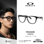 กรอบแว่นตา OAKLEY OX8137A FROGSKINS RX ทรงสี่เหลี่ยม เบาพิเศษ Low Bridge Fit ของแท้รับประกัน 2 ปี