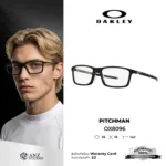 กรอบแว่นตา OAKLEY OX8096 PITCHMAN ทรงสี่เหลี่ยม เบาพิเศษ ขาเหล็ก Hollowpoint ของแท้รับประกัน 2 ปี
