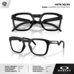กรอบแว่นตา OAKLEY OX8208 HSTN SQ RX ทรงสี่เหลี่ยม เบาพิเศษ กันลื่น ใส่สบาย ของแท้รับประกัน 2 ปี - Image 3