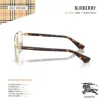 กรอบแว่นตา BURBERRY รุ่น BE1395D ทรง Irregular กรอบโลหะสี Light Gold ลุคพรีเมียม ของแท้ รับประกัน 2 ปี - Image 3