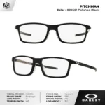 กรอบแว่นตา OAKLEY OX8096 PITCHMAN ทรงสี่เหลี่ยม เบาพิเศษ ขาเหล็ก Hollowpoint ของแท้รับประกัน 2 ปี - Image 3