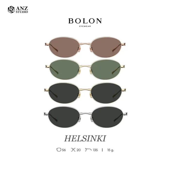 แว่นกันแดด BOLON รุ่น HELSINKI BV1057 ทรง Oval พับได้ ดีไซน์มินิมอลน้ำหนักเบา ของแท้ รับประกัน 1 ปี - Image 2