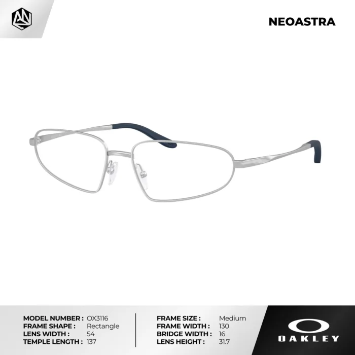 กรอบแว่นตา OAKLEY OX3116 NEOASTRA เบาพิเศษ กรอบโลหะแข็งแรง ปรับจมูกได้ ของแท้รับประกัน 2 ปี - Image 3