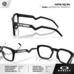 กรอบแว่นตา OAKLEY OX8208 HSTN SQ RX ทรงสี่เหลี่ยม เบาพิเศษ กันลื่น ใส่สบาย ของแท้รับประกัน 2 ปี - Image 4
