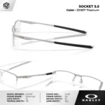 กรอบแว่นตา OAKLEY OX3218 SOCKET 5.5 กรอบกึ่งไร้ขอบ เบาพิเศษ โลหะแข็งแรง ของแท้รับประกัน 2 ปี - Image 4
