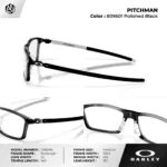 กรอบแว่นตา OAKLEY OX8096 PITCHMAN ทรงสี่เหลี่ยม เบาพิเศษ ขาเหล็ก Hollowpoint ของแท้รับประกัน 2 ปี - Image 4