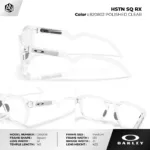กรอบแว่นตา OAKLEY OX8208 HSTN SQ RX ทรงสี่เหลี่ยม เบาพิเศษ กันลื่น ใส่สบาย ของแท้รับประกัน 2 ปี - Image 6