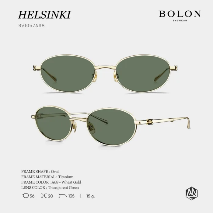 แว่นกันแดด BOLON รุ่น HELSINKI BV1057 ทรง Oval พับได้ ดีไซน์มินิมอลน้ำหนักเบา ของแท้ รับประกัน 1 ปี - Image 5