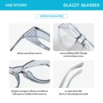 ANZ STUDIO | แว่นตากันแดดกันลม Glazzy เลนส์ Polarized ทรงกลม น้ำหนักเบา ใส่สบาย ปรับความเข้มเลนส์อัตโนมัติ - Image 6