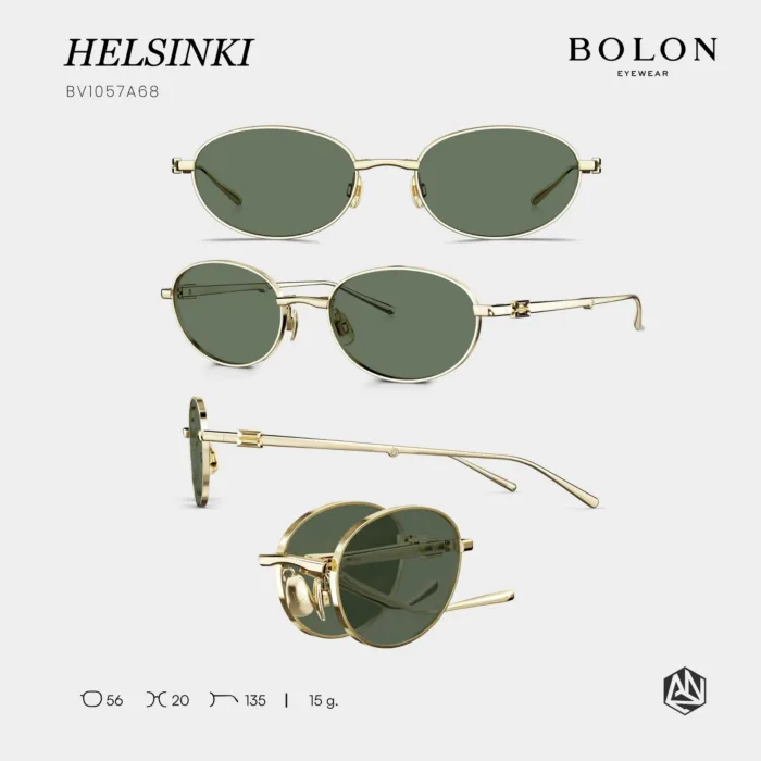 แว่นกันแดด BOLON รุ่น HELSINKI BV1057 ทรง Oval พับได้ ดีไซน์มินิมอลน้ำหนักเบา ของแท้ รับประกัน 1 ปี - Image 6