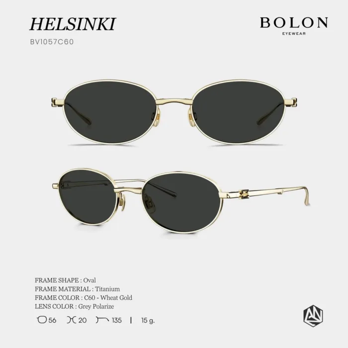 แว่นกันแดด BOLON รุ่น HELSINKI BV1057 ทรง Oval พับได้ ดีไซน์มินิมอลน้ำหนักเบา ของแท้ รับประกัน 1 ปี - Image 7