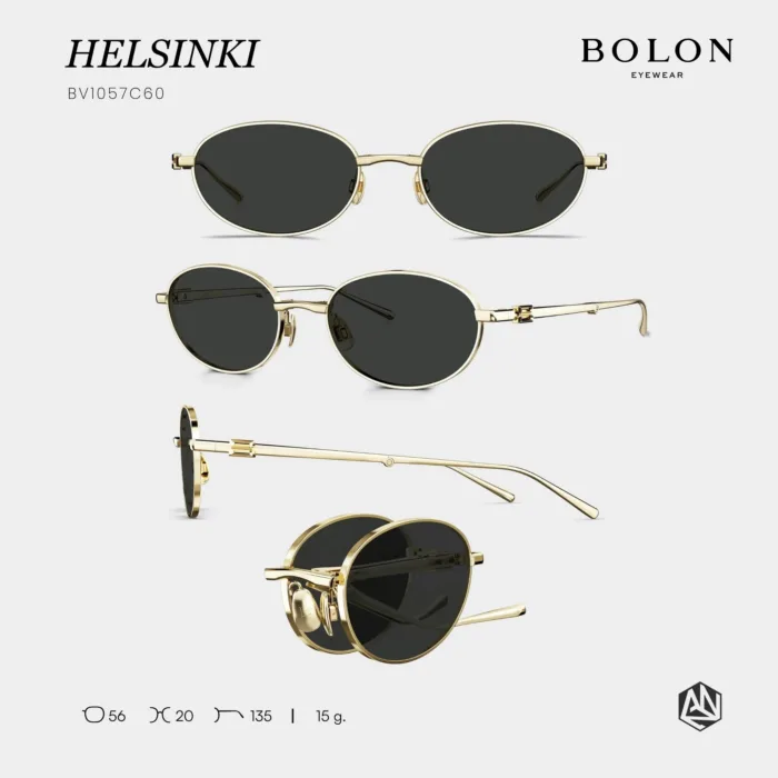 แว่นกันแดด BOLON รุ่น HELSINKI BV1057 ทรง Oval พับได้ ดีไซน์มินิมอลน้ำหนักเบา ของแท้ รับประกัน 1 ปี - Image 8
