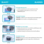 ANZ STUDIO | แว่นตากันแดดกันลม Glazzy เลนส์ Polarized ทรงกลม น้ำหนักเบา ใส่สบาย ปรับความเข้มเลนส์อัตโนมัติ - Image 4