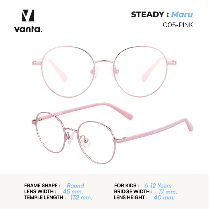 แว่นตากรองแสงสีฟ้าเด็ก vanta.  STEADY Maru  น้ำหนักเบา Air Cushion ใส่สบาย ถนอมสายตา - Image 7
