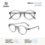 แว่นตากรองแสงสีฟ้าเด็ก vanta. MELLI Roundly กรอบ TR90 น้ำหนักเบา ใส่สบาย ถนอมสายตา - Image 7
