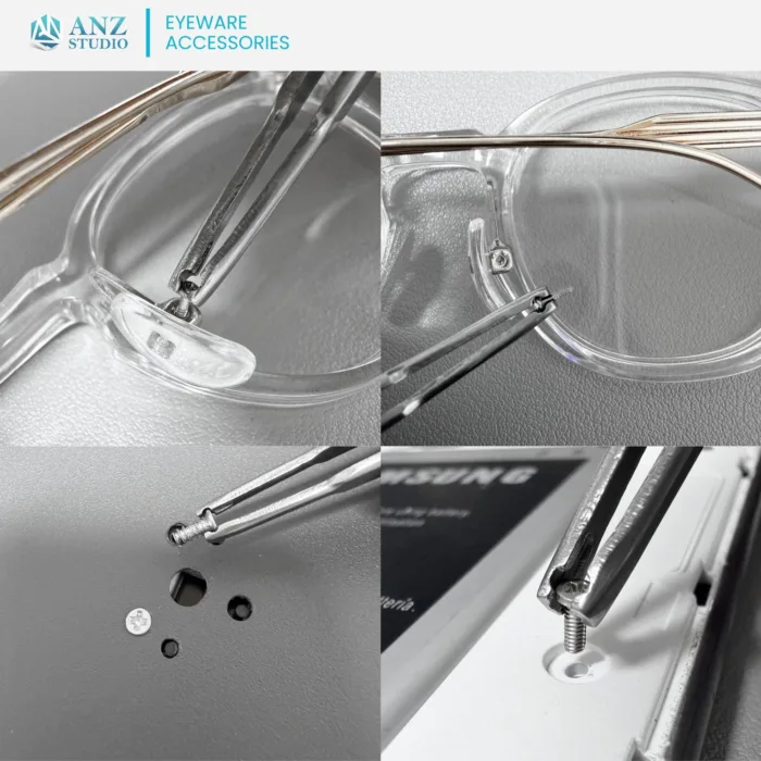 ANZ STUDIO | อุปกรณ์คีบน็อตขนาดเล็ก สำหรับน็อตแป้นจมูกแว่นตา–น็อตขาแว่นตา Tweezers for gripping nose pad and temple screws - Image 3