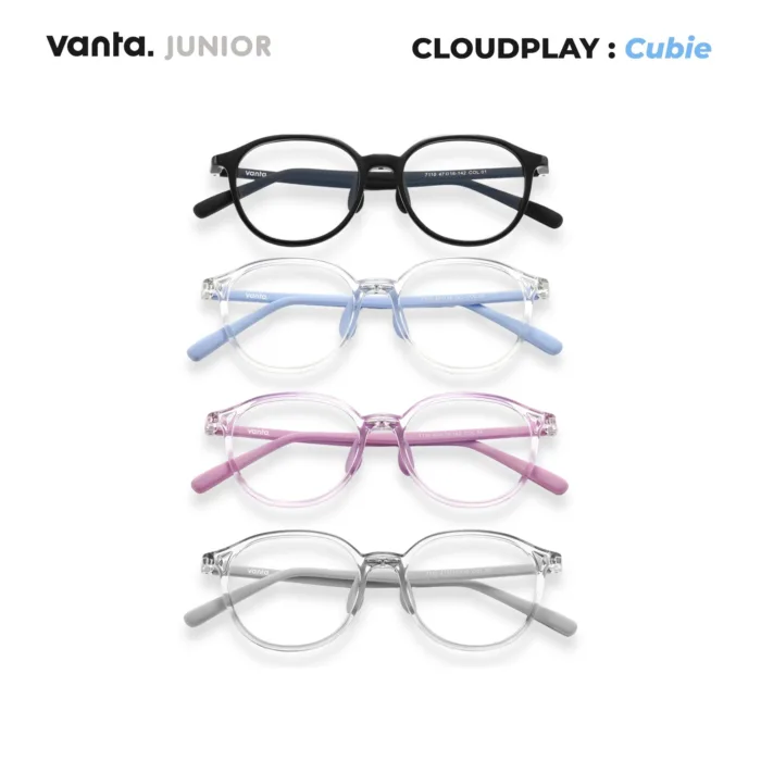 แว่นตากรองแสงสีฟ้าเด็ก vanta. CLOUDPLAY Cubie กรอบ TR90 น้ำหนักเบา ใส่สบาย ถนอมสายตา - Image 2