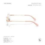 แว่นสายตา SWAROVSKI รุ่น SK1039 กรอบกึ่งไร้ขอบ Rose Gold Luxury Crystal Eyewear ของแท้ รับประกัน 2 ปี - Image 4