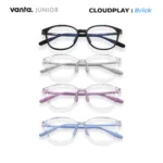 แว่นตากรองแสงสีฟ้าเด็ก vanta. CLOUDPLAY Brick กรอบ TR90 น้ำหนักเบา ใส่สบาย ถนอมสายตา - Image 2
