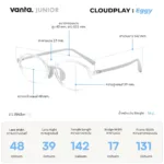 แว่นตากรองแสงสีฟ้าเด็ก vanta. CLOUDPLAY Eggy กรอบ TR90 น้ำหนักเบา ใส่สบาย ถนอมสายตา - Image 3