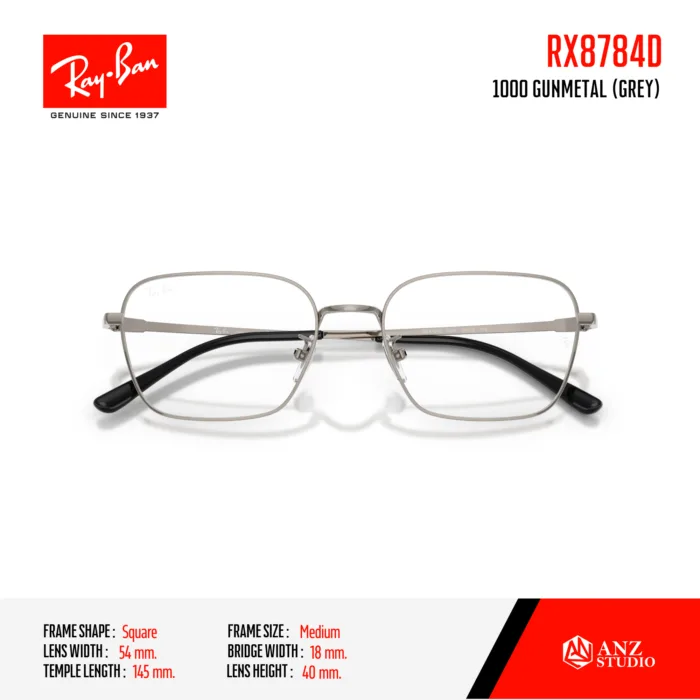 Ray-Ban RX8784D กรอบแว่นสายตา Full Frame Titanium Unisex - Image 6
