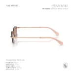 แว่นกันแดด SWAROVSKI รุ่น SK7045D กรอบเจาะเลนส์ไร้ขอบ ดีไซน์ Luxury Crystal Sunglasses ของแท้ รับประกัน 2 ปี - Image 8