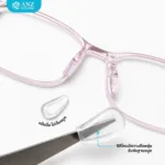 ANZ STUDIO | แป้นจมูกซิลิโคนแบบสวม สีใส แบบสวมก้านแป้น - Image 5